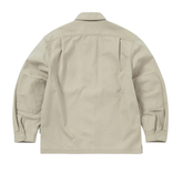 Washed Zip Shirt - Stone